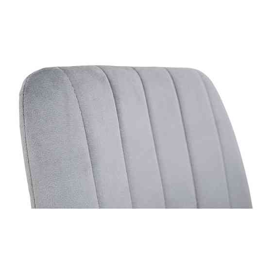 Стілець крісло барний м'який FuryDesign Malcolm 57 високі ніжки Сірий Київ