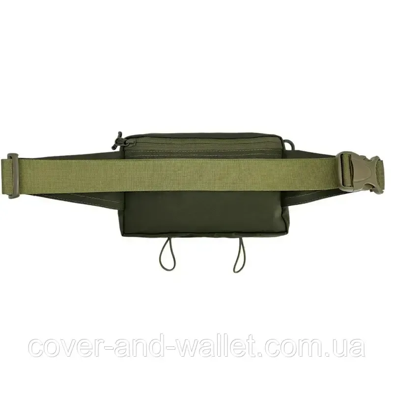 Тактическая сумка бананка небольшого размера оливкового цвета с велкро PS 8247071-Х3М Киев - изображение 7