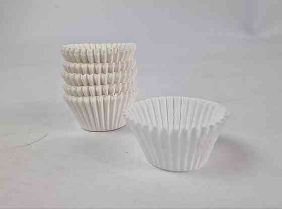 Тартолітка для кексів 3А кругла біла D30 H24 (100 шт.) (1 уп.) Харків