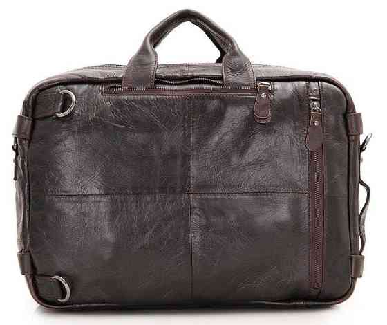 Сумка мужская Vintage 14106 трансформер Коричневая Киев