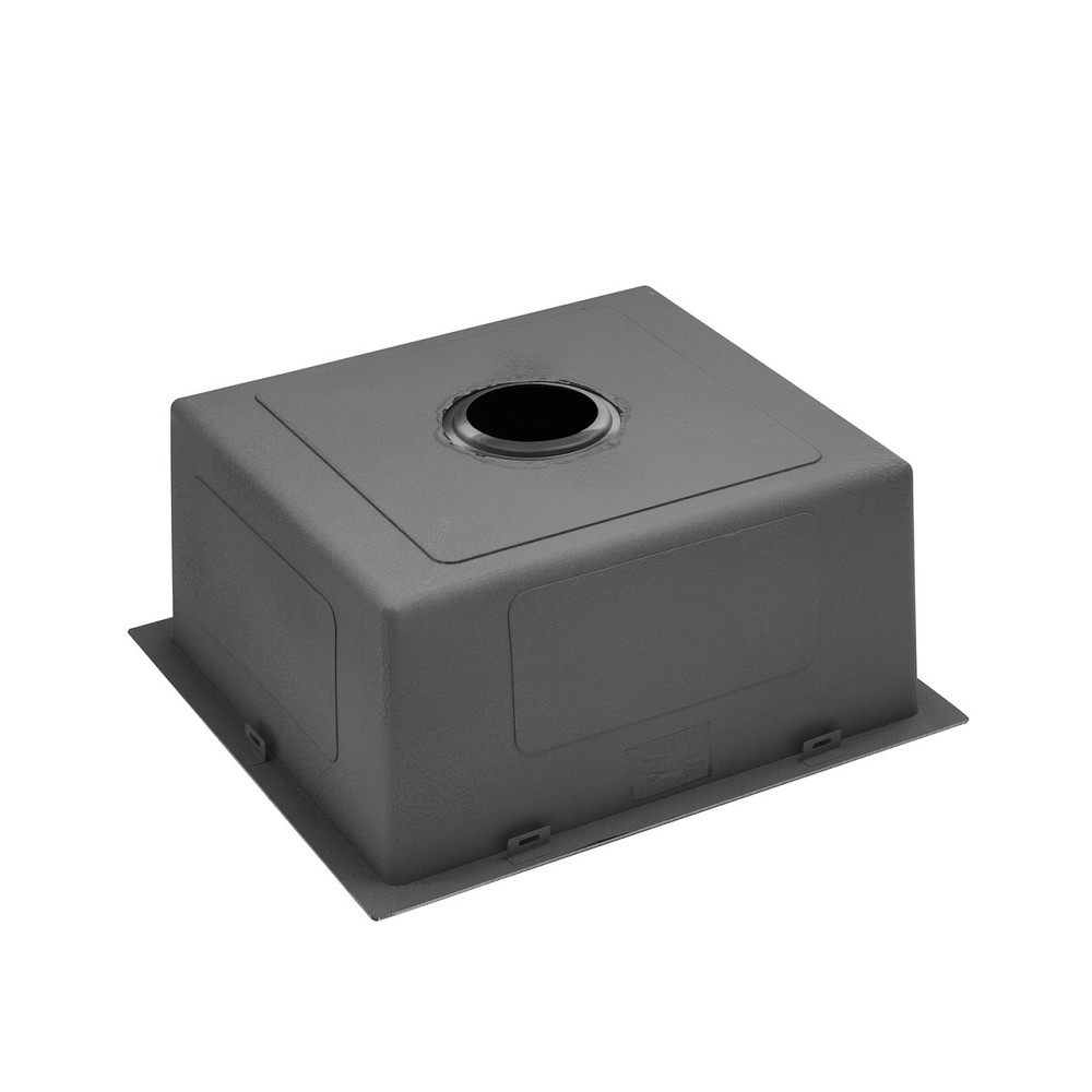 Кухонная мойка Kroner KRP Schwarze - 4843HM PVD (3/1 мм)с корзиной черная Киев - изображение 8