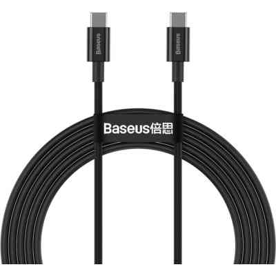Дата кабель USB-C to USB-C 1.0m 5A Black Baseus (CATYS-B01) Вінниця