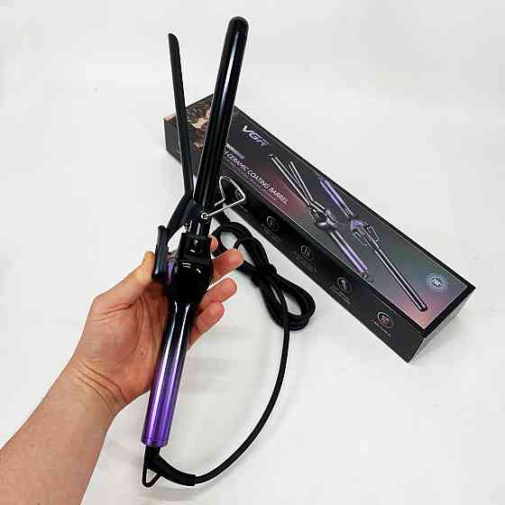 Плойка для кучерів VGR, Плойка для укладання і вирівнювання волосся Конусні плойки завивки волосся EW-65 Львів