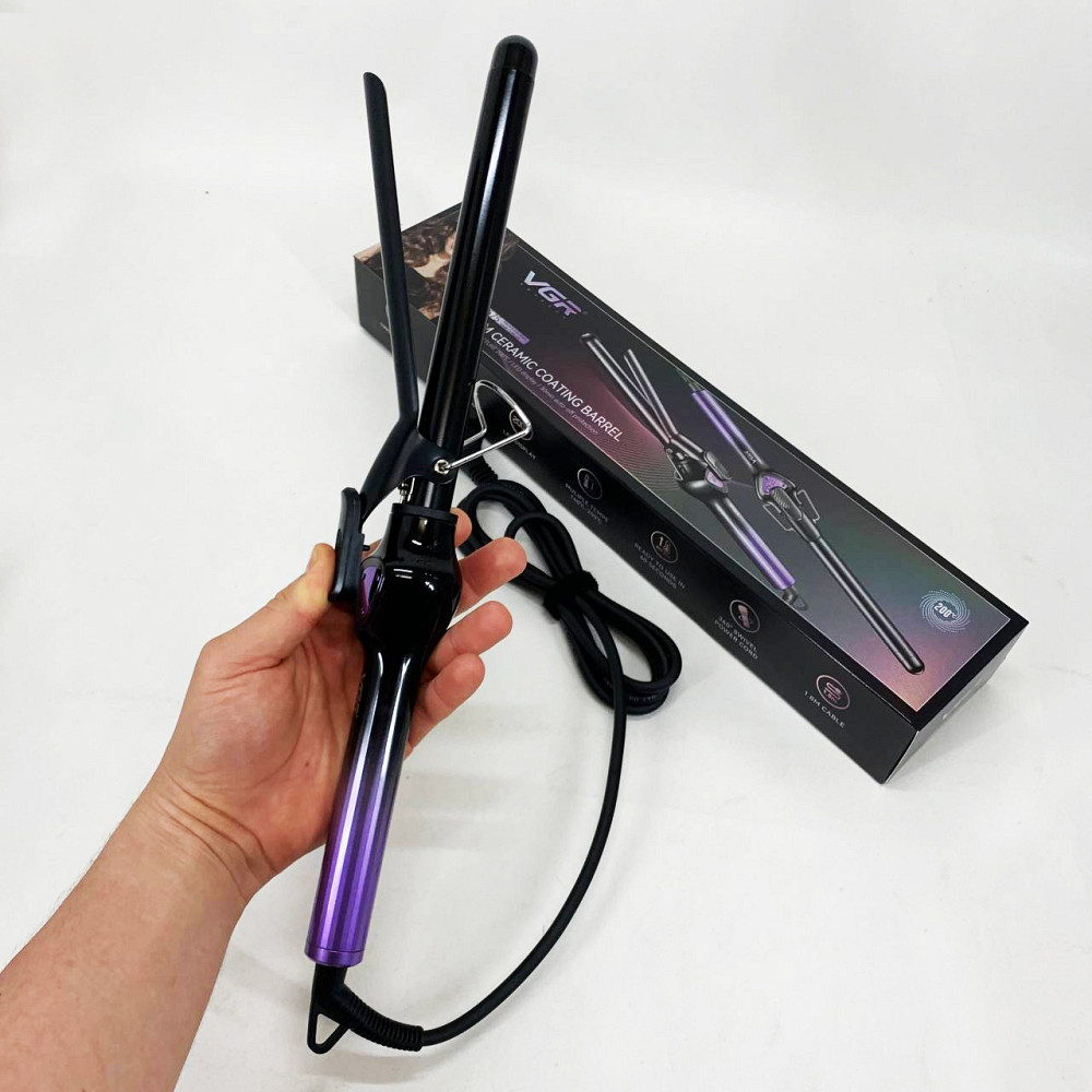 Плойка-стайлер для завивки VGR V-575 PURPLE, Плойка для волос хорошая Стайлер-плойка локонов EW-65 Львов - изображение 3