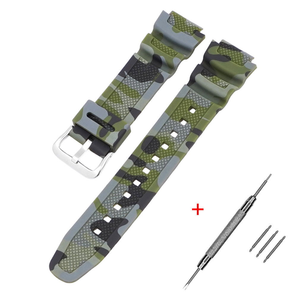 Ремешок для Casio G-Shock AQ-S800/AE-1200 Camo Green SL SBR Киев - изображение 1