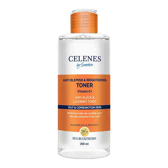 Осветляющий тоник с облепихой для жирной и комбинированной кожи Celenes 200 мл Киев
