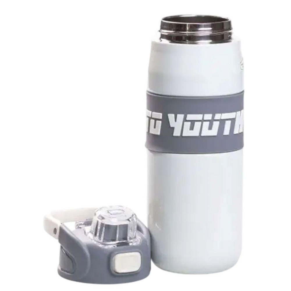 Спортивний термос з мундштуком 680 мл, білий Київ - фото 3