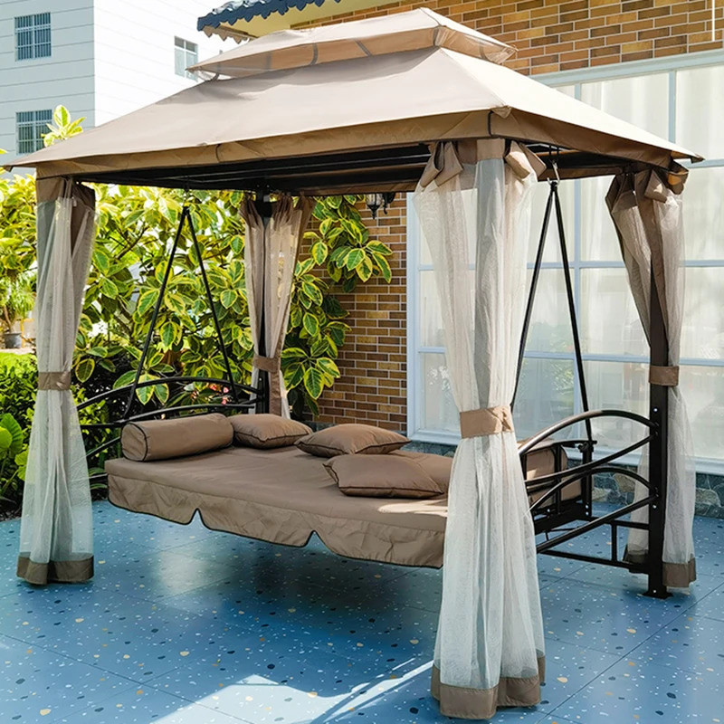 Садовая качель + павильон JUST GARDEN PANAMA садовые качели Коричневый Киев - изображение 5