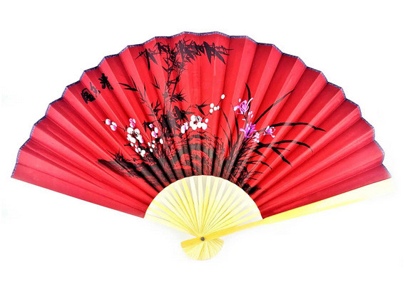 Веер настенный бамбук и шелк Сакура Киев - изображение 1