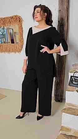 Женский повседневный классический костюм двойка крепдайвинг Одесса