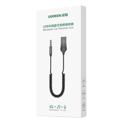 FM модулятор Ugreen Bluetooth 5.0 Aux with mic CM309 UGREEN Black (70601) Винница - изображение 7