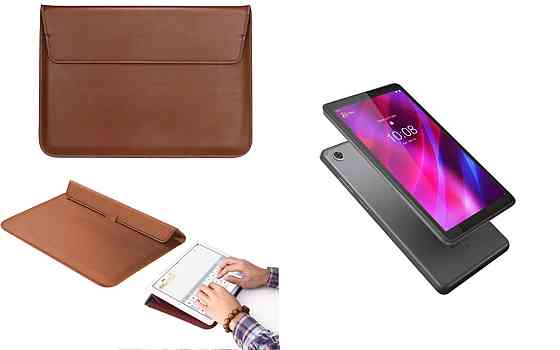 Чехол-конверт VitoCase для Lenovo Tab M7 (3rd Gen), с функцией подставки для планшета Коричневый Киев