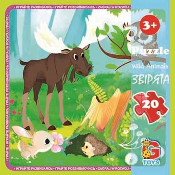 Дитячий пазл "Лісові мешканці" LR08, 20 елементів Вінниця