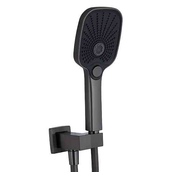 Душова система для душу Qtap Gemini прихованого монтажу на два споживачі QTGEM113GMB45698 Gunmetal Black PVD Київ