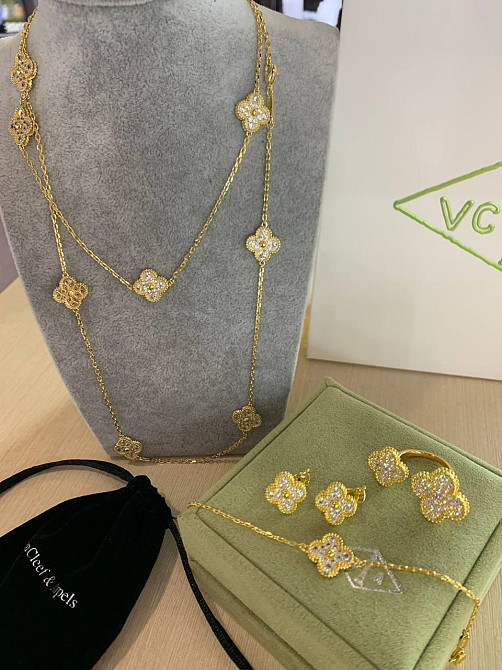 Комплкет Ван Кліф  / Van Cleef позолота Одеса - фото 2