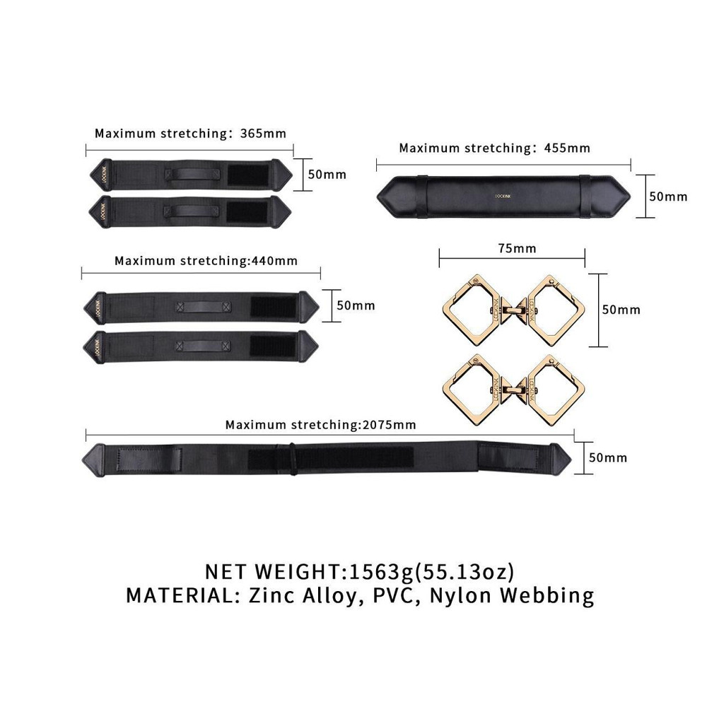 Фіксатор для ніг LOCKINK Leg Spreader Strap Sex Aura Київ - фото 8