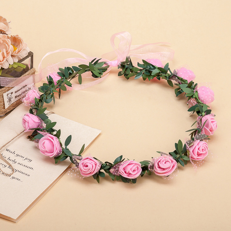 Віночок для волосся рожевий Троянди Київ - фото 1