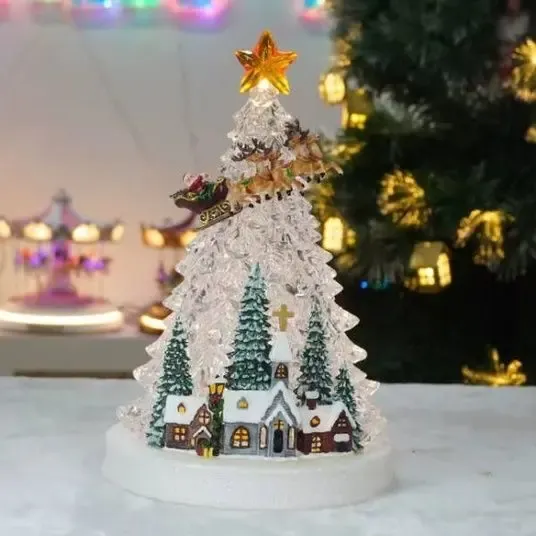 Новогодний фонарь-ночник LED / Рождественский светильник Новогодний ночник WDL-24080A YU227 Коломия