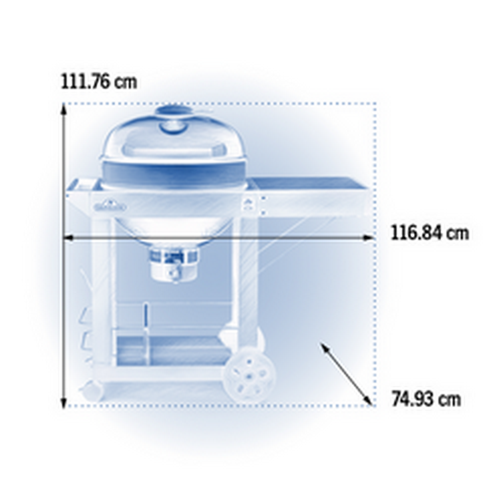 Вугільний гриль 57 см Napoleon PRO Kettle CART PRO22K-CART-3 Код: 012118 Рівне - фото 7