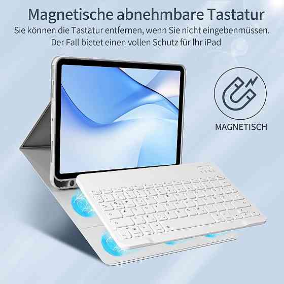 Чехол с клавиатурой для iPad Air 11-inch(M2) 2024/ iPad Air 5 2022/Air 4 2020 10.9/iPad 4-го покол. 10.9 / iPad Pro 11 2018 Днепр