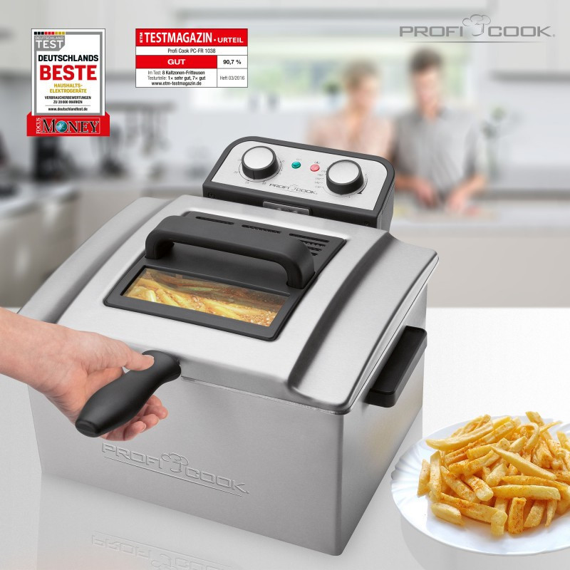 Фритюрница масляная 4 литра с 2 корзинами Profi Cook PC-FR (1038) Мощность 3000 Вт Нововолынск - изображение 7