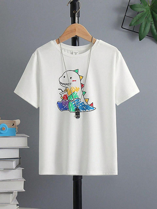 Футболка чоловіча с принтом  48 Біла 2664093742 Дніпро - фото 1