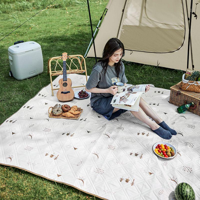 Килимок для пікніка Naturehike 180*200 CNK2300DZ019, бежевий Київ - фото 7