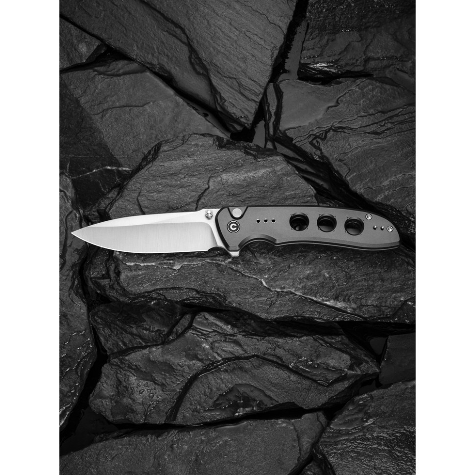 Ніж складаний туристичний Civivi Hyperpulse, (8.9 см) 14C28N / Aluminum сірий Киев - изображение 17