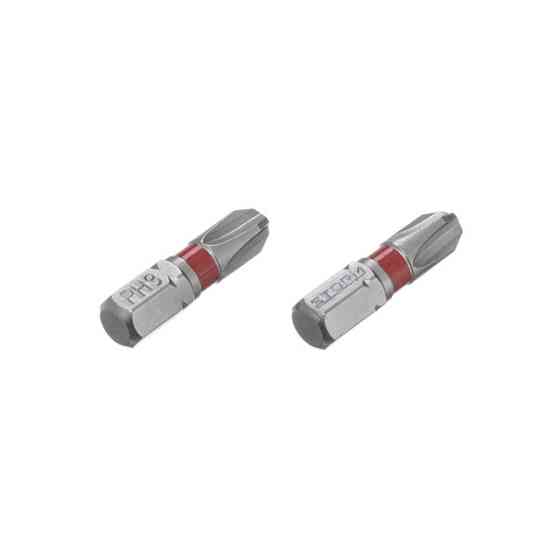 Комплект викруткових насадок, PH3, 1/4"×25 мм, S2, 2 од., STORM Львів