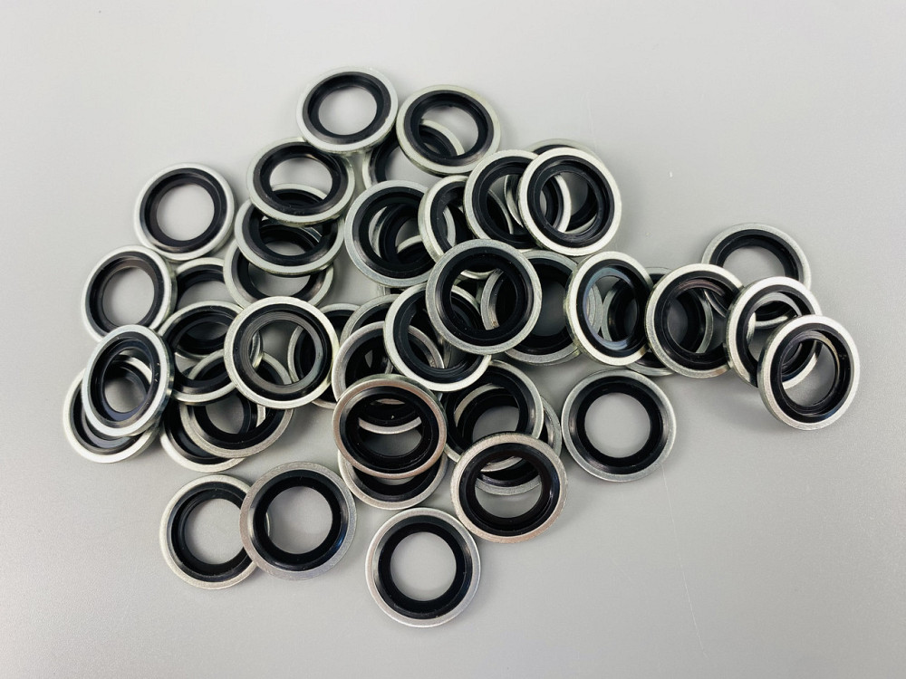 Шайба з гумовим кільцем NBR всередині 14 мм, для гідравліки, олії, води, повітря. Мукачево - фото 4