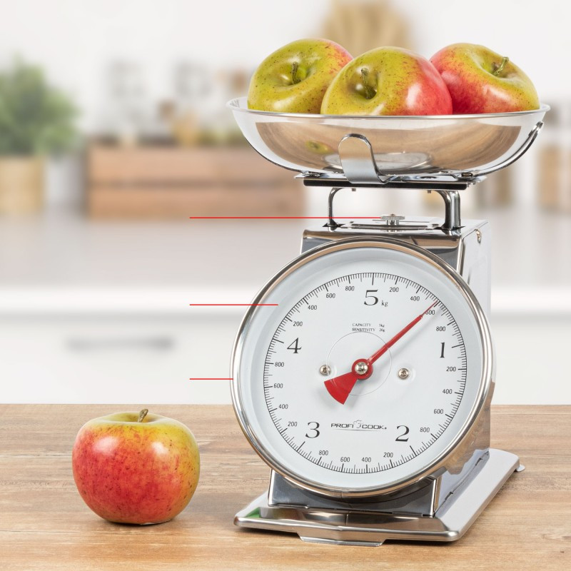 Аналоговые кухонные весы в стиле ретро с чашей 1 литра Profi Cook PC-KW (1247) Нововолынск - изображение 6