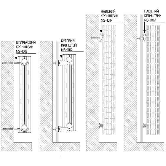 Радиатор биметаллический секционный QUEEN THERM 500/100 VERTICAL (кратно 10) (000028430) Киев