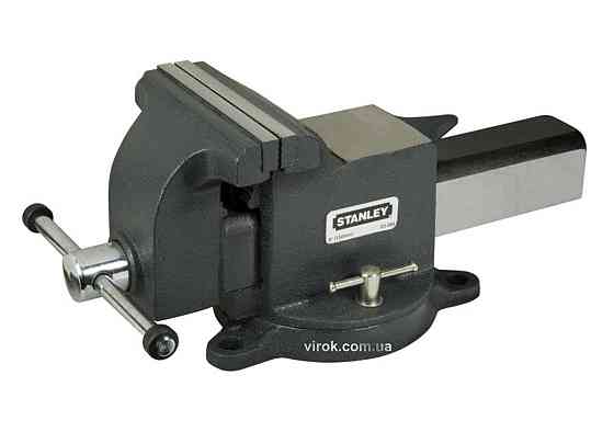 Лещата слюсарні обертові з наковальнею STANLEY "MAXSTEEL" : b= 105 мм, макс. розкр. - 150мм. чавунні Одеса