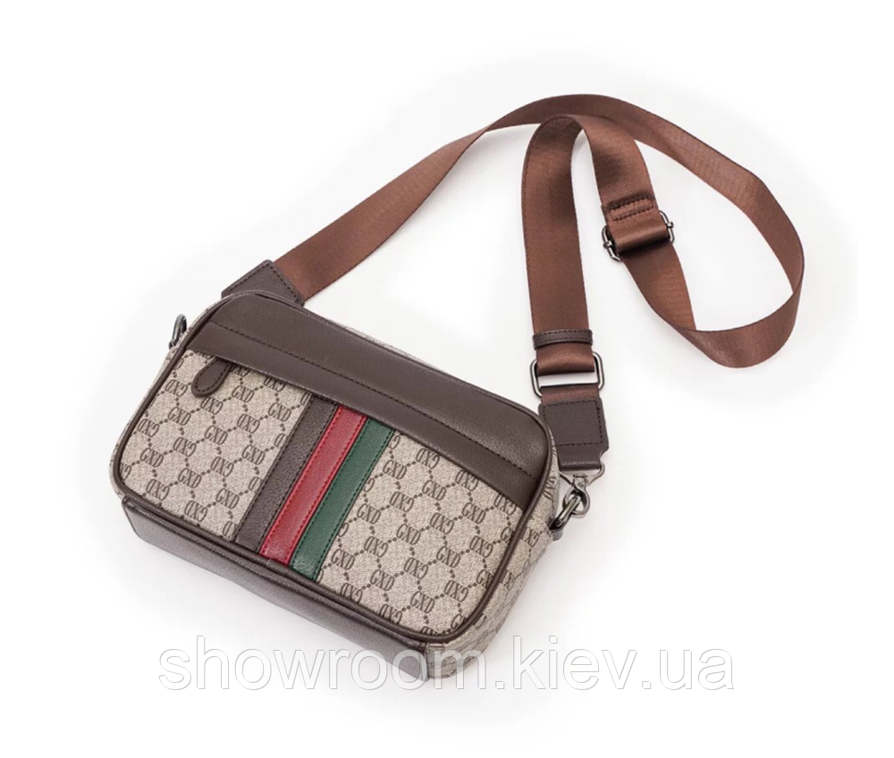 Мужская удобная сумка через плечо Prestige (4044) Киев - изображение 3