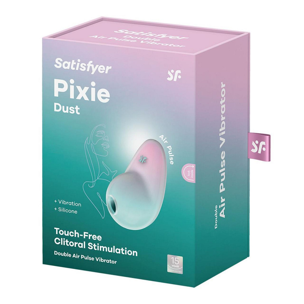 Вакуумний стимулятор з вібрацією Satisfyer Pixie Dust Mint/Pink Sex Aura Київ - фото 6