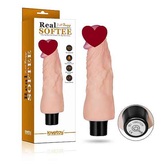 Вібромасажер DILDO 7 REAL SOFTEE Sex Aura Київ