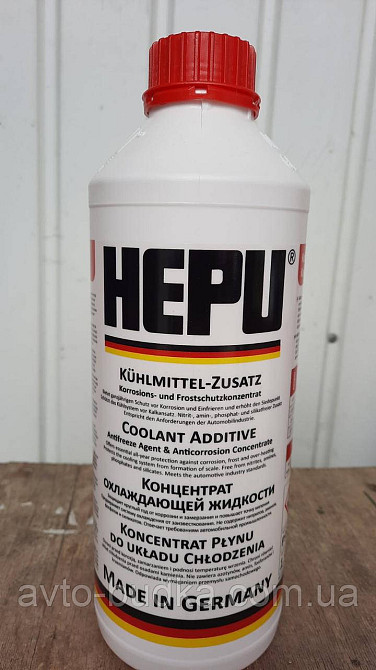 Антифриз концентрат (червоний) 1.5л HEPU (Німеччина) P999G12 Київ - фото 1