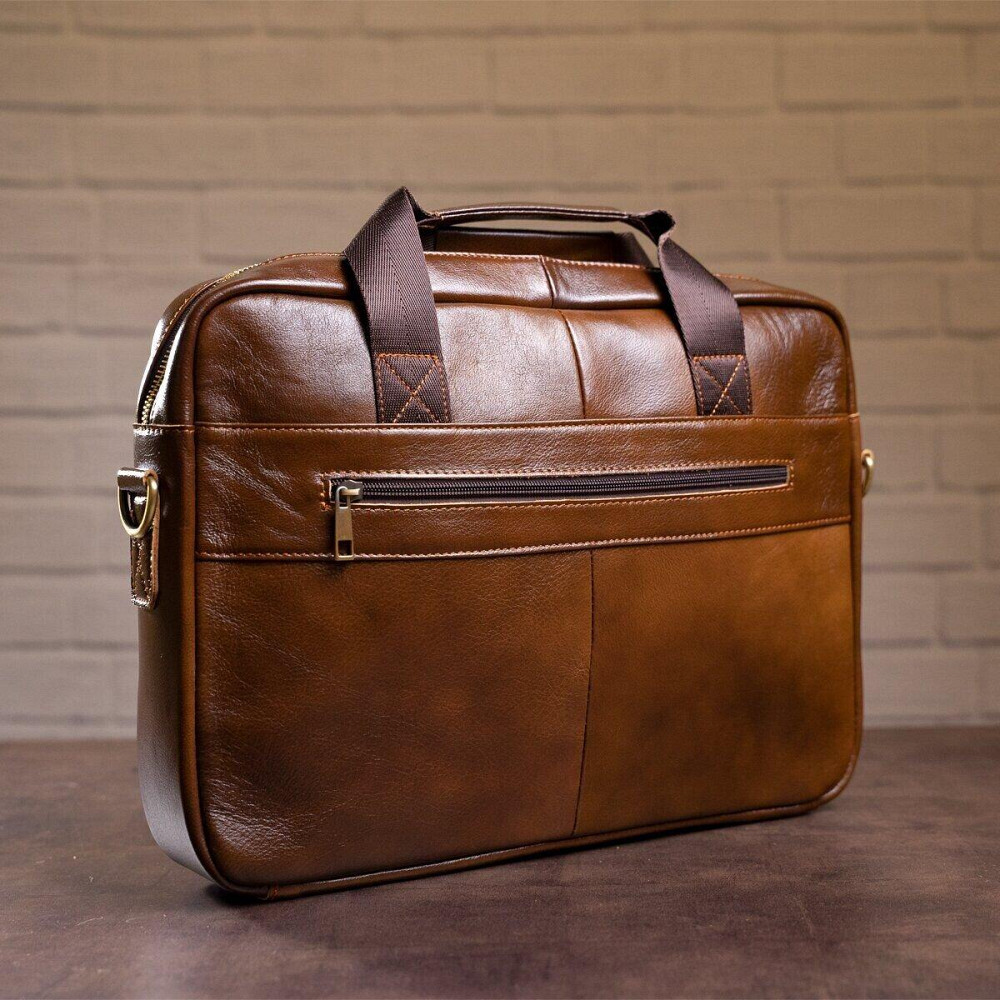 Сумка мужская Vintage 14626 кожаная Коричневая Киев - изображение 7