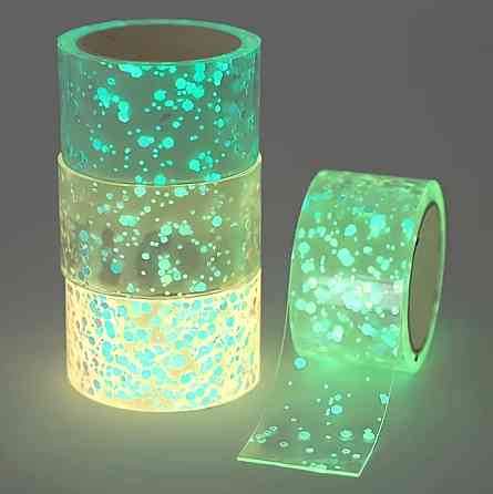 Набір двосторонньої нано-стрічки Bubble Kit, що світиться в темряві, для творчості, 4 рулони Київ