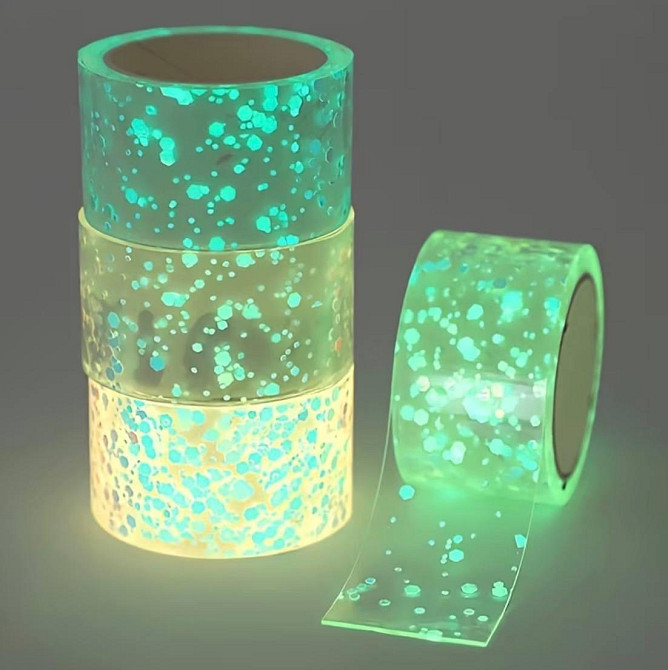 Набір двосторонньої нано-стрічки Bubble Kit, що світиться в темряві, для творчості, 4 рулони Київ - фото 1