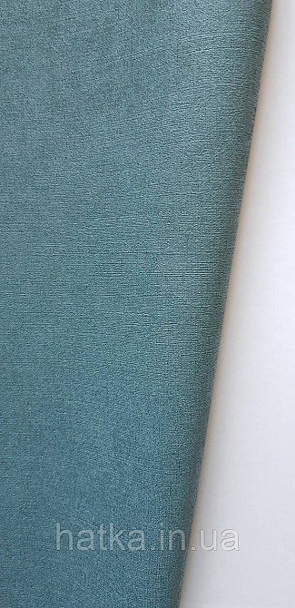 Шпалери вінілові на флізеліні A.S.Creation UNITA 1.06x10 однотонні ефект розмитості бірюзові Київ - фото 2