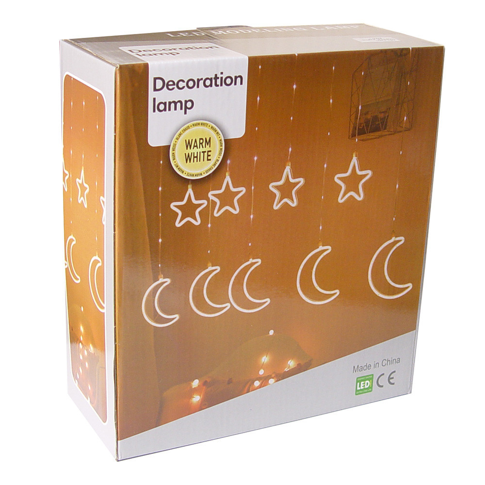 Гірлянда Xmas Copper curtain 7260 9WW-1, 3x0.7 м, жовте світло. Вінниця - фото 3