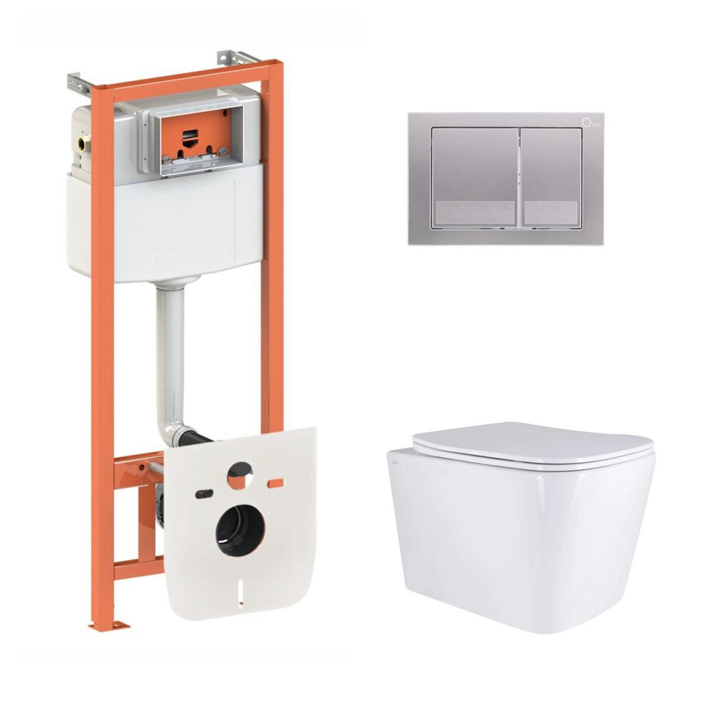 Готовое решение Qtap для ванной комнаты: подвесной унитаз Tern Ultra Quiet 525x345x360 + комплект инсталляции Nest 4 в 1 Киев - изображение 11