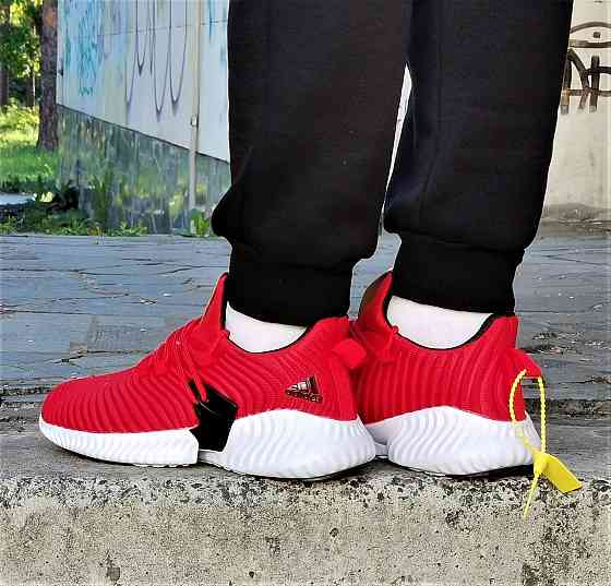 Кроссовки Мужские Adidas Alphabounce Красные Адидас (размеры: 41,42,43,44,45) Видео Обзор Днепр