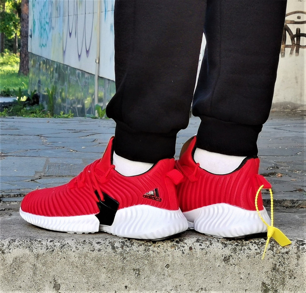 Кроссовки Мужские Adidas Alphabounce Красные Адидас (размеры: 41,42,43,44,45) Видео Обзор Днепр - изображение 4
