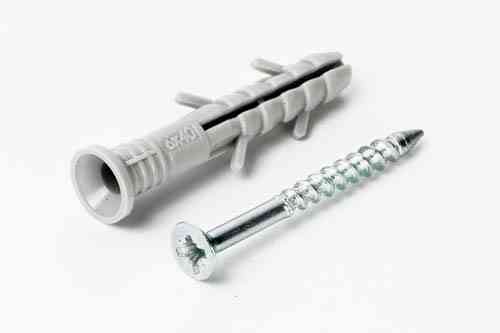 Дюбель-гвоздь быстрого монтажа 6*60 потай (пач 100шт) полиэтиленовый APRO Ровно