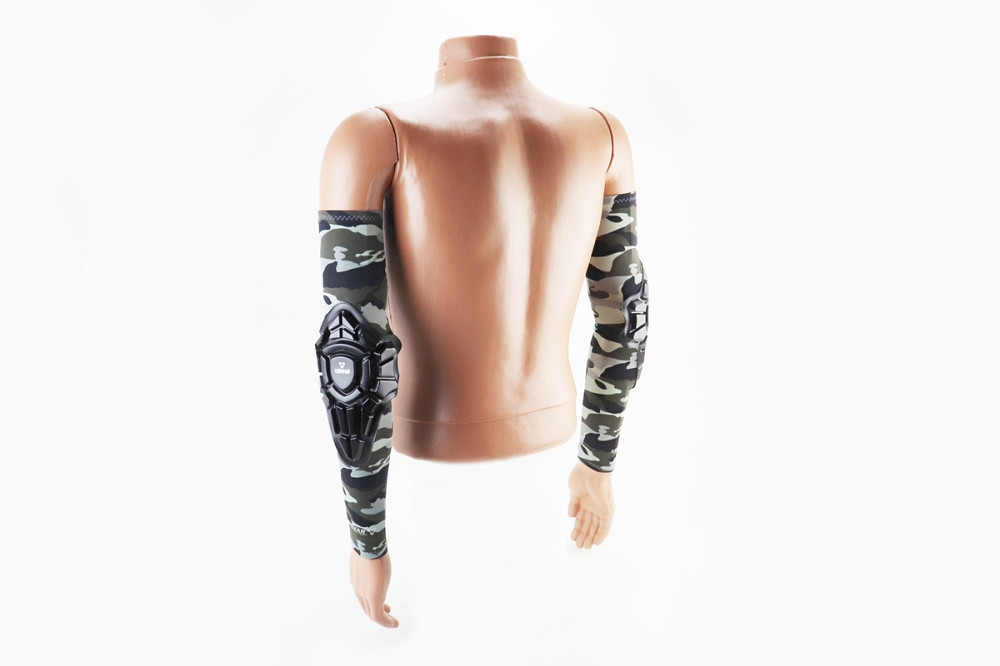 Налокітники захисні (пластик) із камуфляжним сонце захисним рукавом к-кт 2шт, Чорні Київ - фото 2