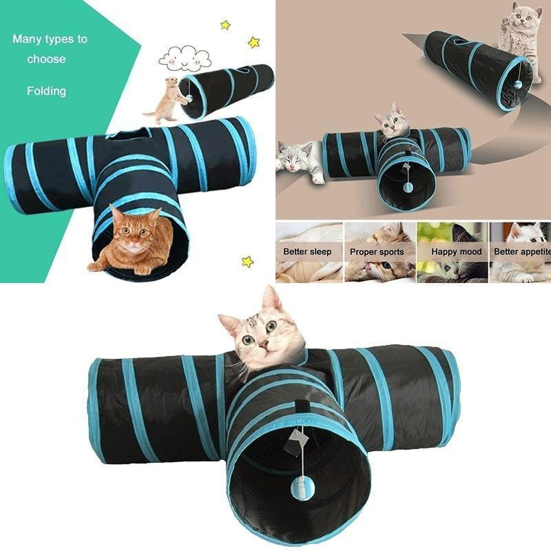 Игровой складной тоннель для кошек с игрушкой Киев - изображение 8