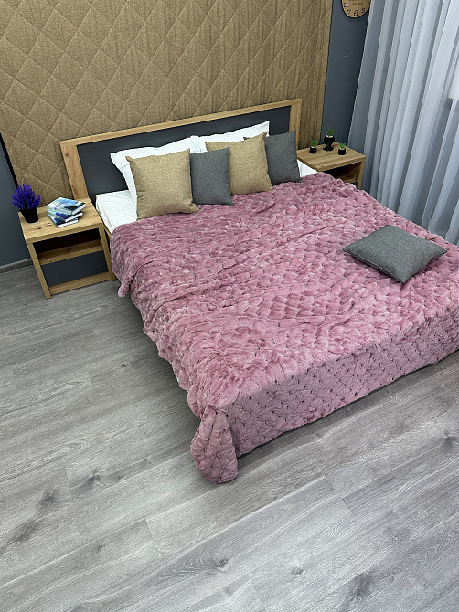 Плед-покрывало Шиншилла 210х220 см (+-5см) Пудровый (87-019) Киев - изображение 4