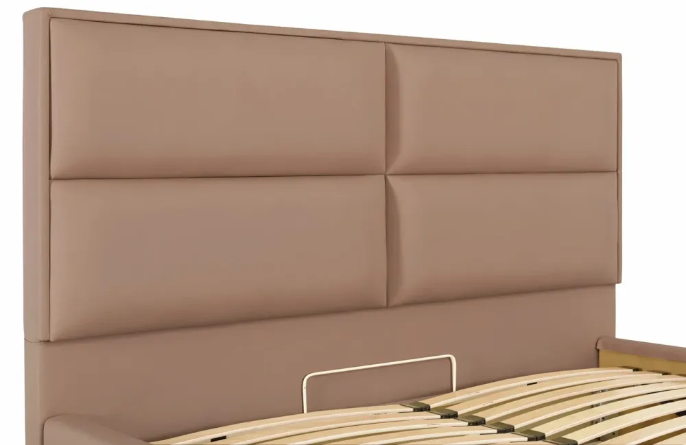 Кровать Двуспальная Sheffield Comfort 160 х 190 см Fly 2213 С подъемным механизмом и нишей для белья Светло-коричневый Киев - изображение 6